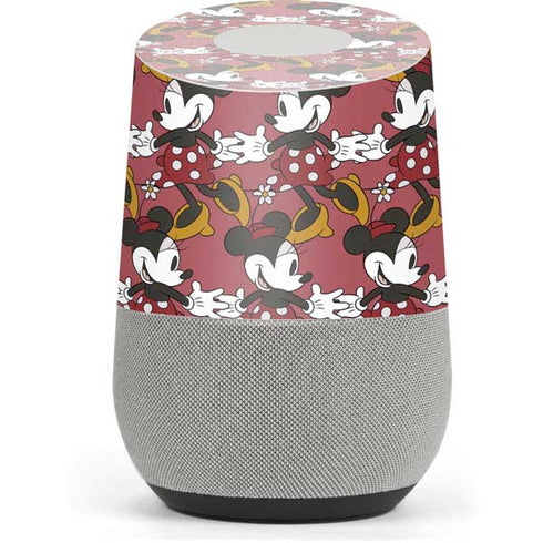 Disney Minnie Mouse Dancing Pattern Google Home Skin